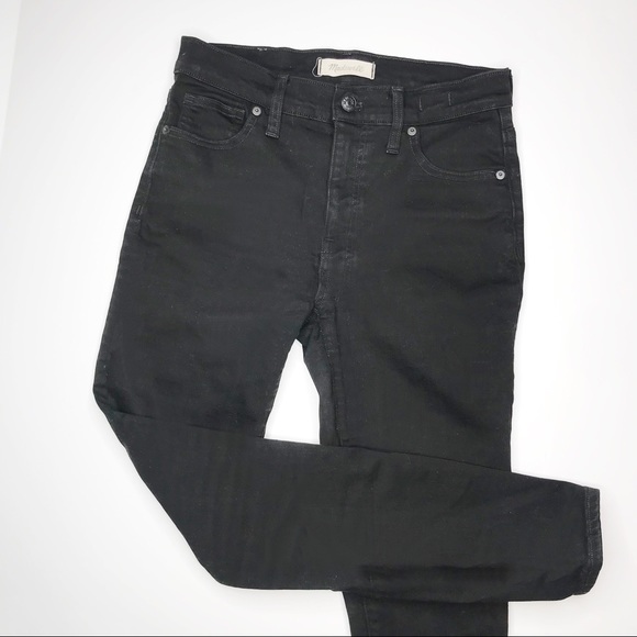 Madewell Denim - Madewell 9” High Rise Black Skinny Jean